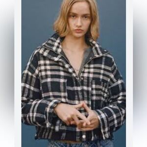 BDG Skye Plaid Shirt Jacket